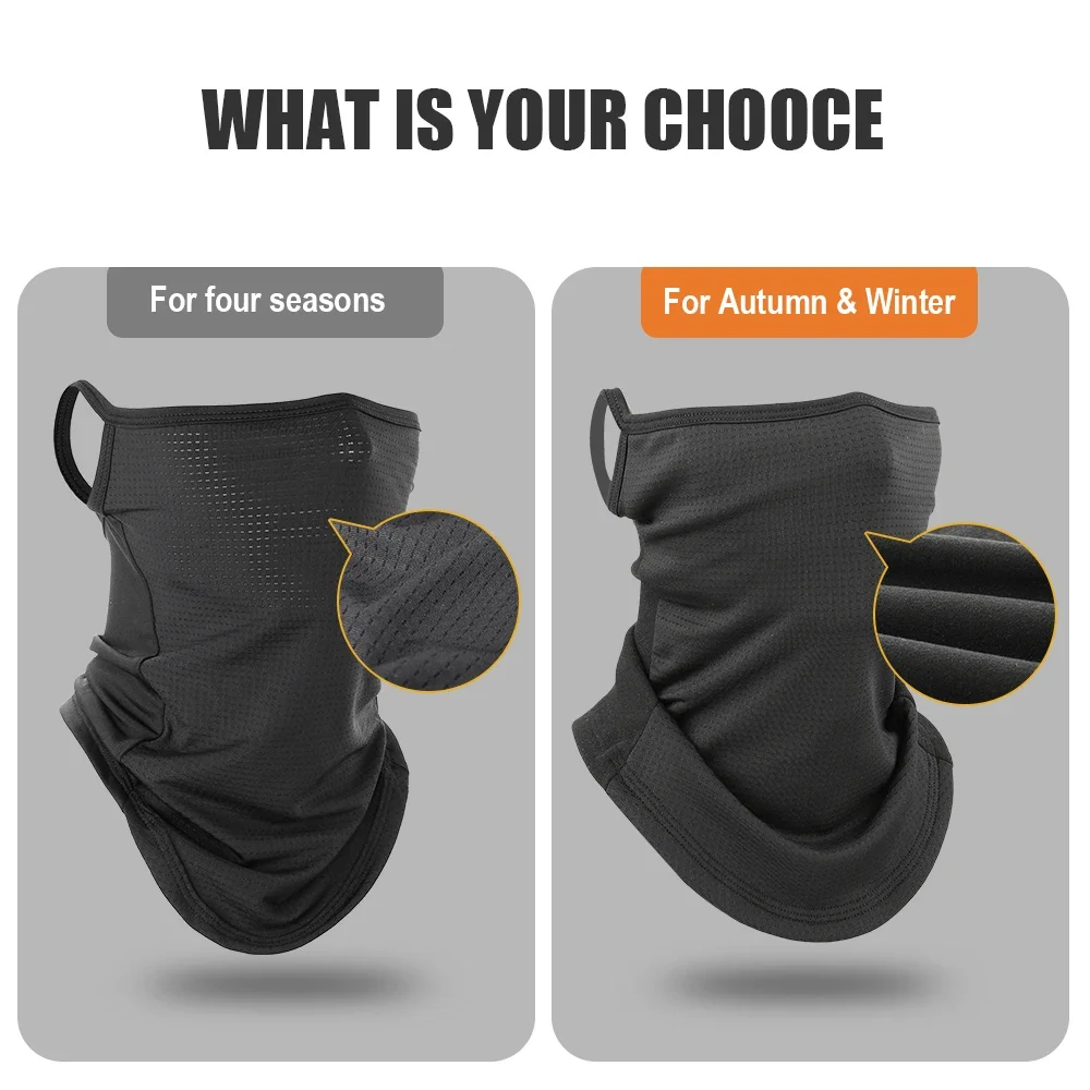 หน้ากากใบหน้ารถจักรยานยนต์ฤดูหนาวคอ WARM Gaiter Moto BIKER Motocross Balaclava ขี่มอเตอร์ไซด์หน้ากากสกี Windproof ผู้ชายผู้หญิง