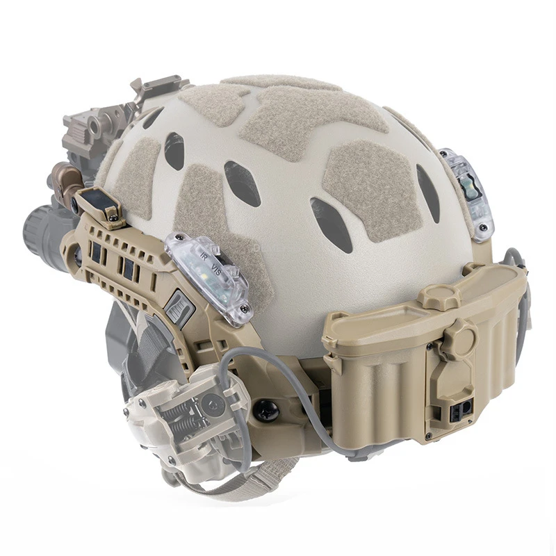 

Тактический быстрый шлем, модуль ARC Rail, интеграция, уличная охотничья стрельба CS, аксессуары для крепления на шлем с подсветкой, батарейный отсек