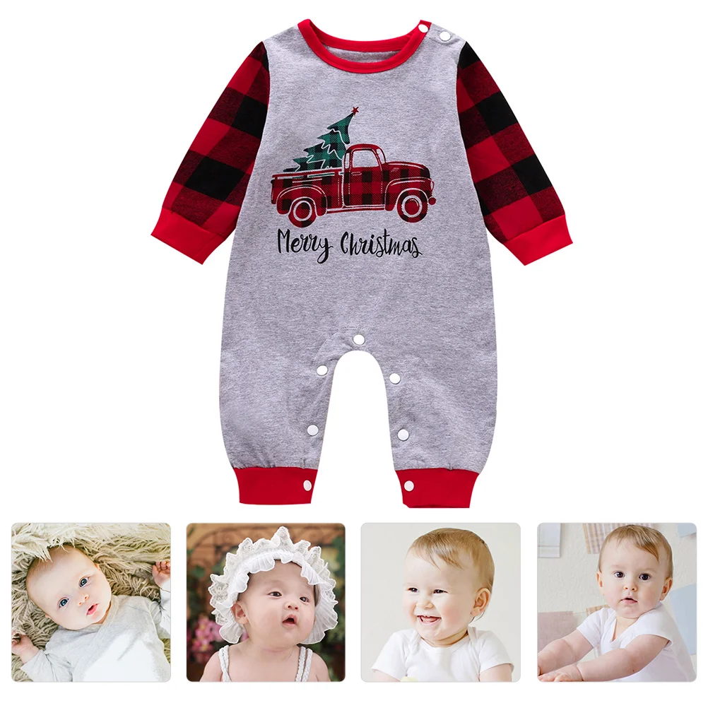 Christmas Romper Baby Jumpsuit Cute Outfit Infant Clothing Climbing Cloth​​​​​​​ Cotton Festive