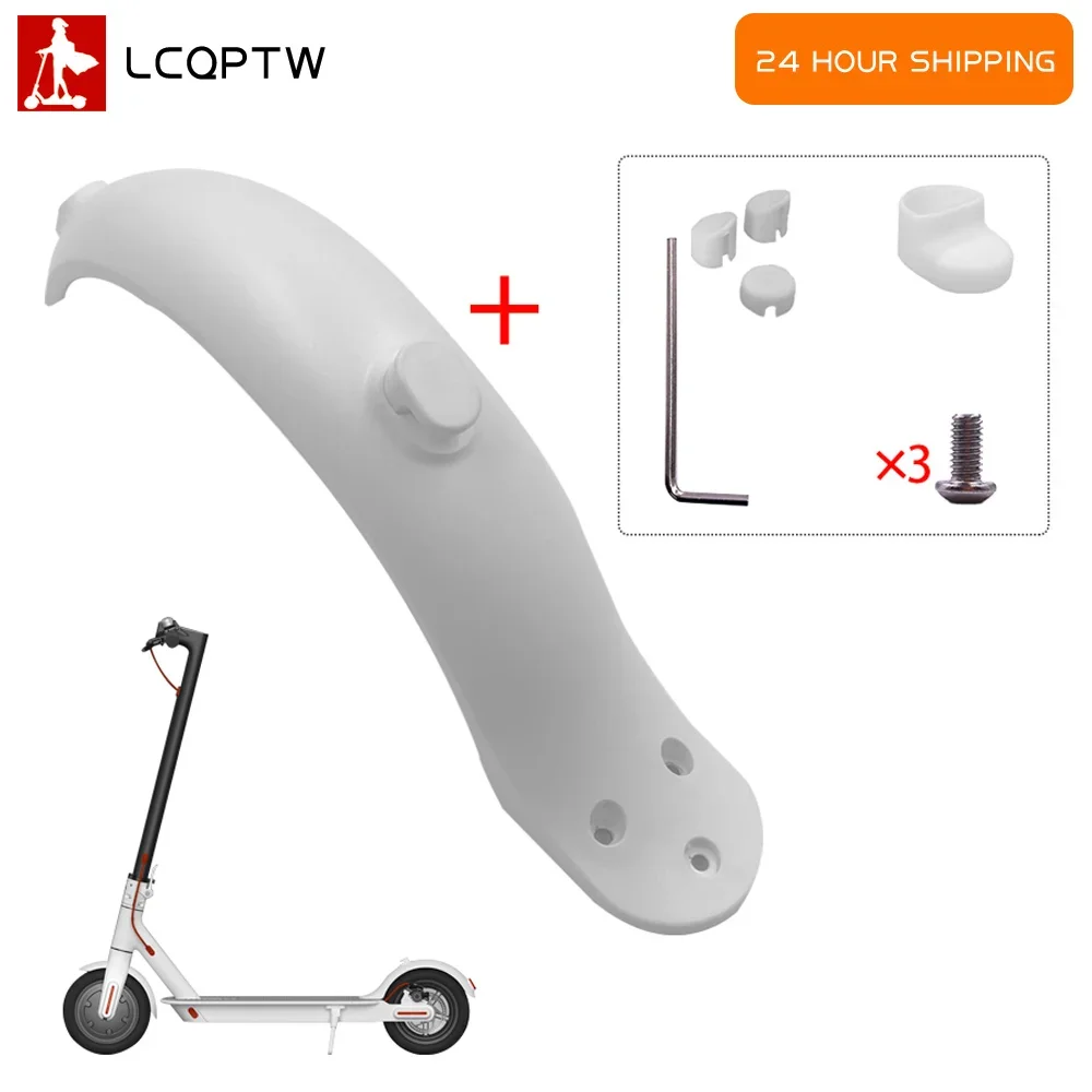 Fenders Scooter Wings Rear Mud Guard Support Protection ABS Plastic Parts Screws Rubber Stopper for xiaomi Mijia m365 Pro Parts