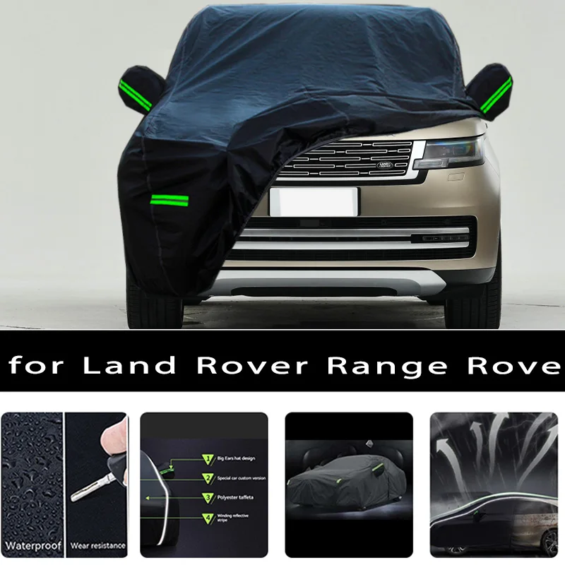 

Для Land Rover Range Rove, наружная защита, полные автомобильные Чехлы, снег, солнцезащитный, водонепроницаемый, пыленепроницаемый, внешние автомобильные аксессуары