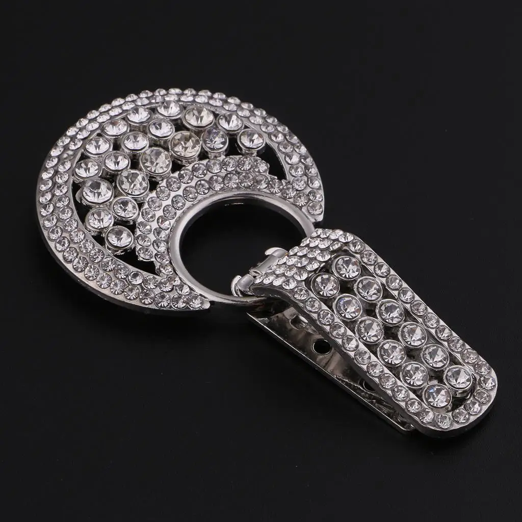 Alloy Rhinestone Buttons Buckle Duck-mouth Design Metal Buckles for Clothes for DIY Sewing Craft Decoration Projects