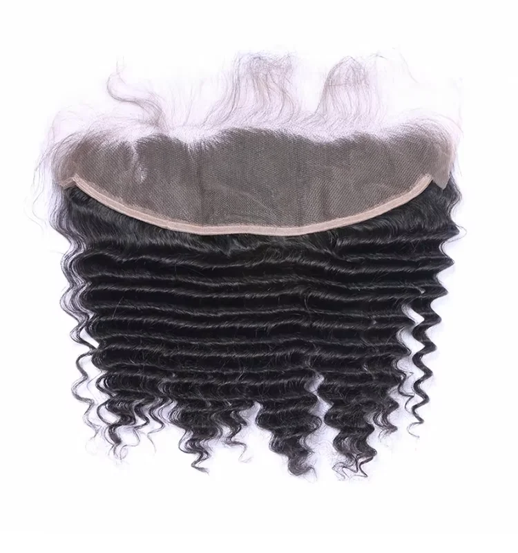 Deep Wave 13x4 HD LACE Frontal Only SKINLIKE 4x4 Real HD Lace Closure Burmese Curly 13x4 HD Lace Frontal Pre Plucked