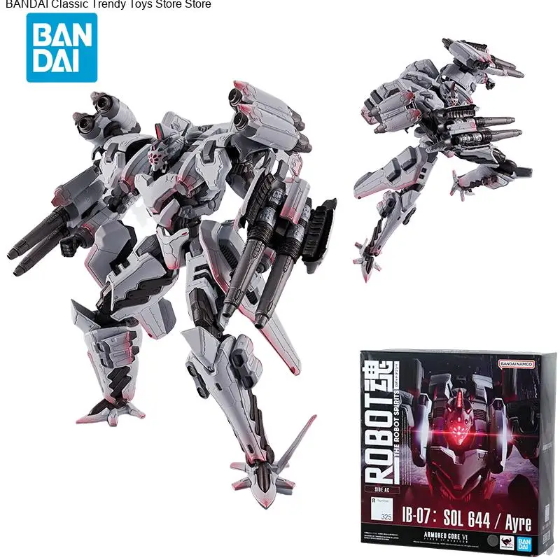 จุดโดยตรง Bandai ต้นฉบับอะนิเมะ ARMORED CORE 4 รุ่น ROBOT SPIRITS IB-07: SOL 644/Ayre Action Figure ของเล่นสําหรับของขวัญเด็ก