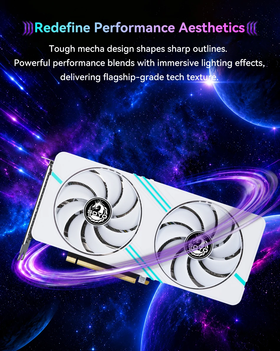 SOYO Gaming-Grafikkarten GeForce RTX 3070 8GB GDDR6 256 Bit GPU Videokarte RTX3070 – Detail 3