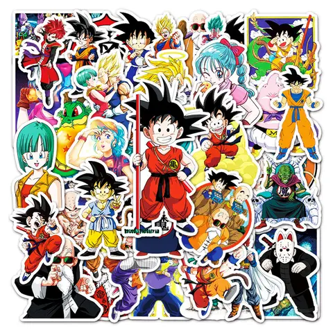 50/100 st Anime Dragon Ball Klistermärken för Barn DIY Graffiti Skateboard Laptop Vattenflaska Motorcykel Tecknad Leksak Dekaler Klistermärke 8 best sales Drakboll bilklistermärke - №4