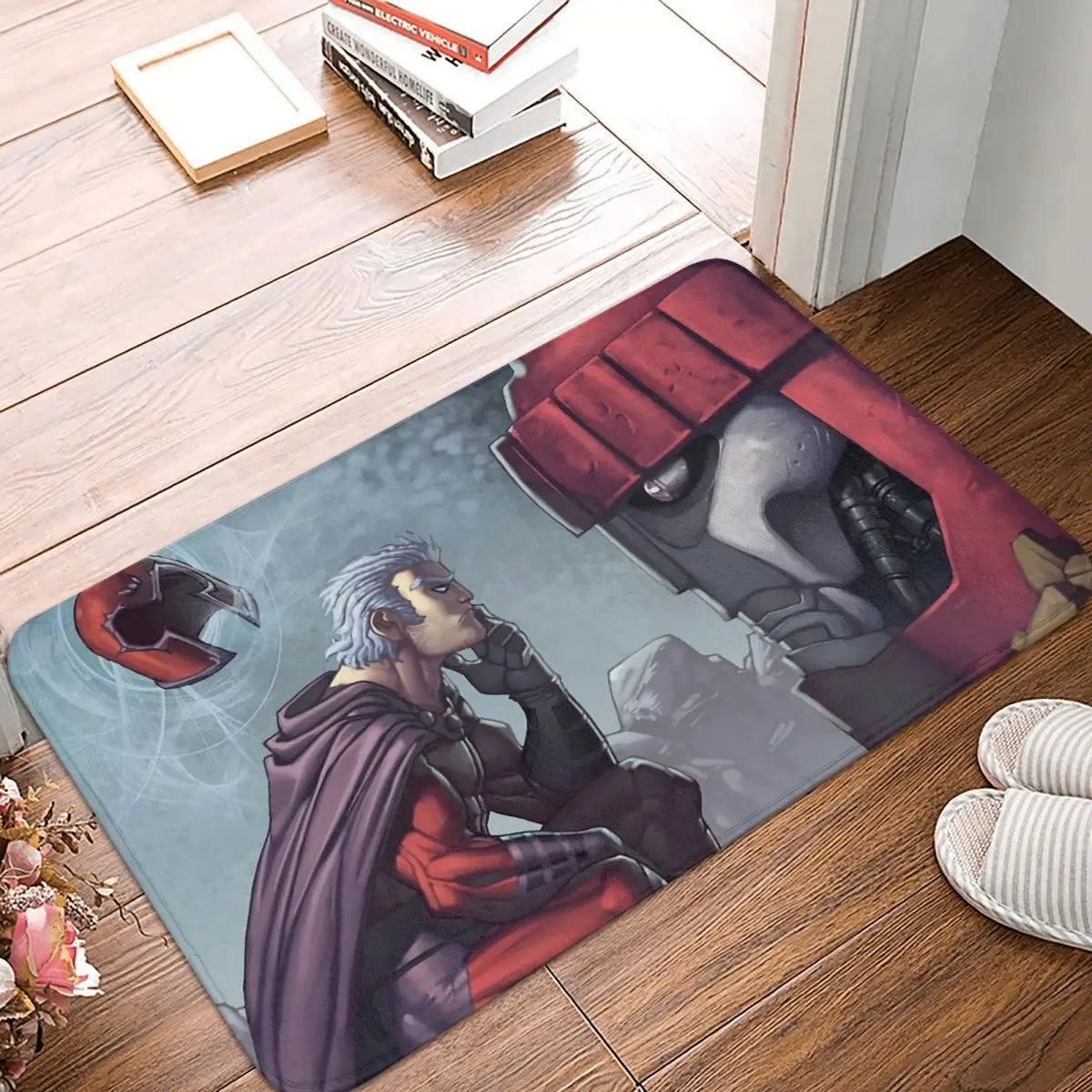 Magneto Marvel Non-slip Doormat Look Bath Kitchen Mat Welcome Carpet Indoor Pattern Decor