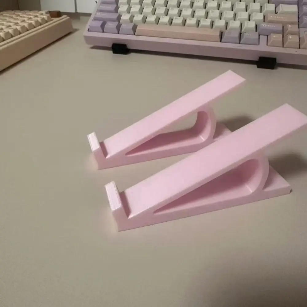 1 Pair Portable Keyboard Elevated Stand Accessories Plastic Computer Keyboard Riser Raised Keyboard Angle Monitor Holder
