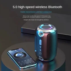 RGB Light Bluetooth Speaker Wireless Powerful HiFi Sound Bass BT Portable Outdoor Stereo Music Box For iPhone Xiaomi Smart Phone