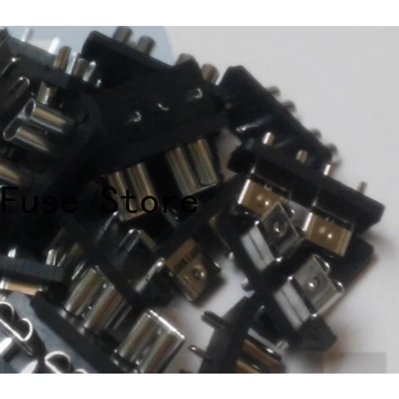 10PCS Large, Medium And Small Insert Car Fuse Socket PCB Board Insurance Seat Circuit  Conjoined  Black Plug Spring