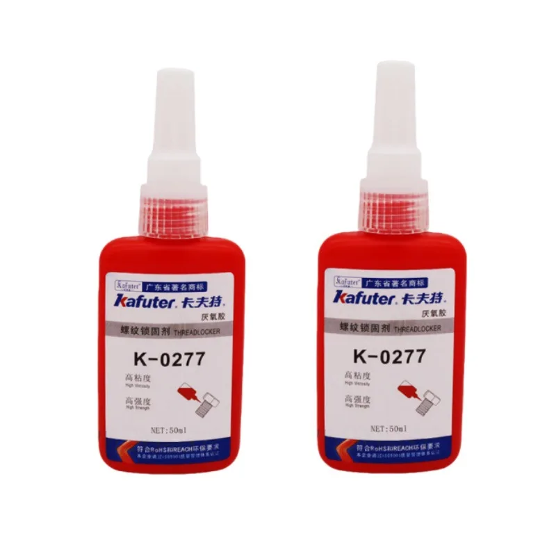 KAFUTER K-0277 High Strength Acrylic Thread Locking Glue & Red Sealant