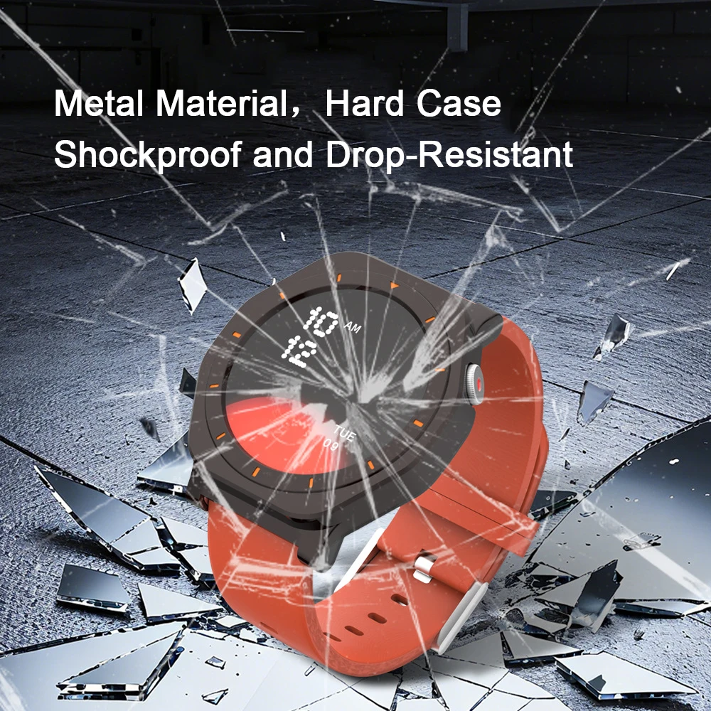 Compatible with CMF BY NOTHING Watch Pro 2 Smartwatch Metal Case, Shockproof Sleek Hard Case