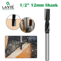 12mm 12.7mm Shank Lengthened Cleaning Bottom Router Bit Spiral Diameter 17mm 18mm Engraving Machine Woodworking Milling Cutter