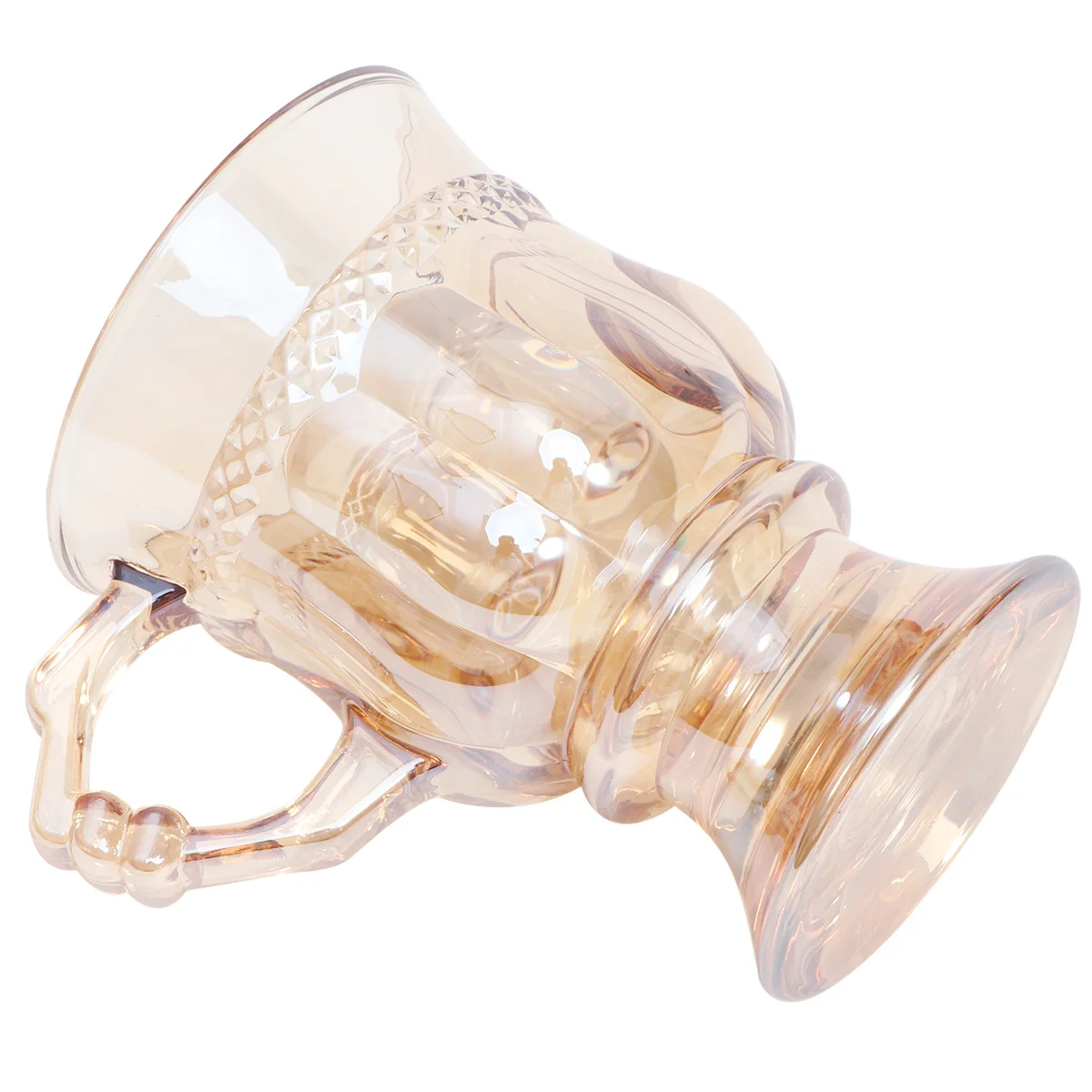 

Amber Glass Cup High Borosilicate Transparent Water Glass Heat Resistant Tea Milk Storage Simple Design For Home