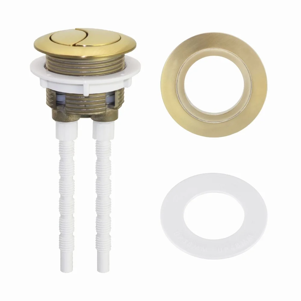 Dual Flush Toilet Cistern Push Button Assembly For 38mm 48mm 58mm Toilet Tank Button Gold/Silver/Black Toilet Flush Button