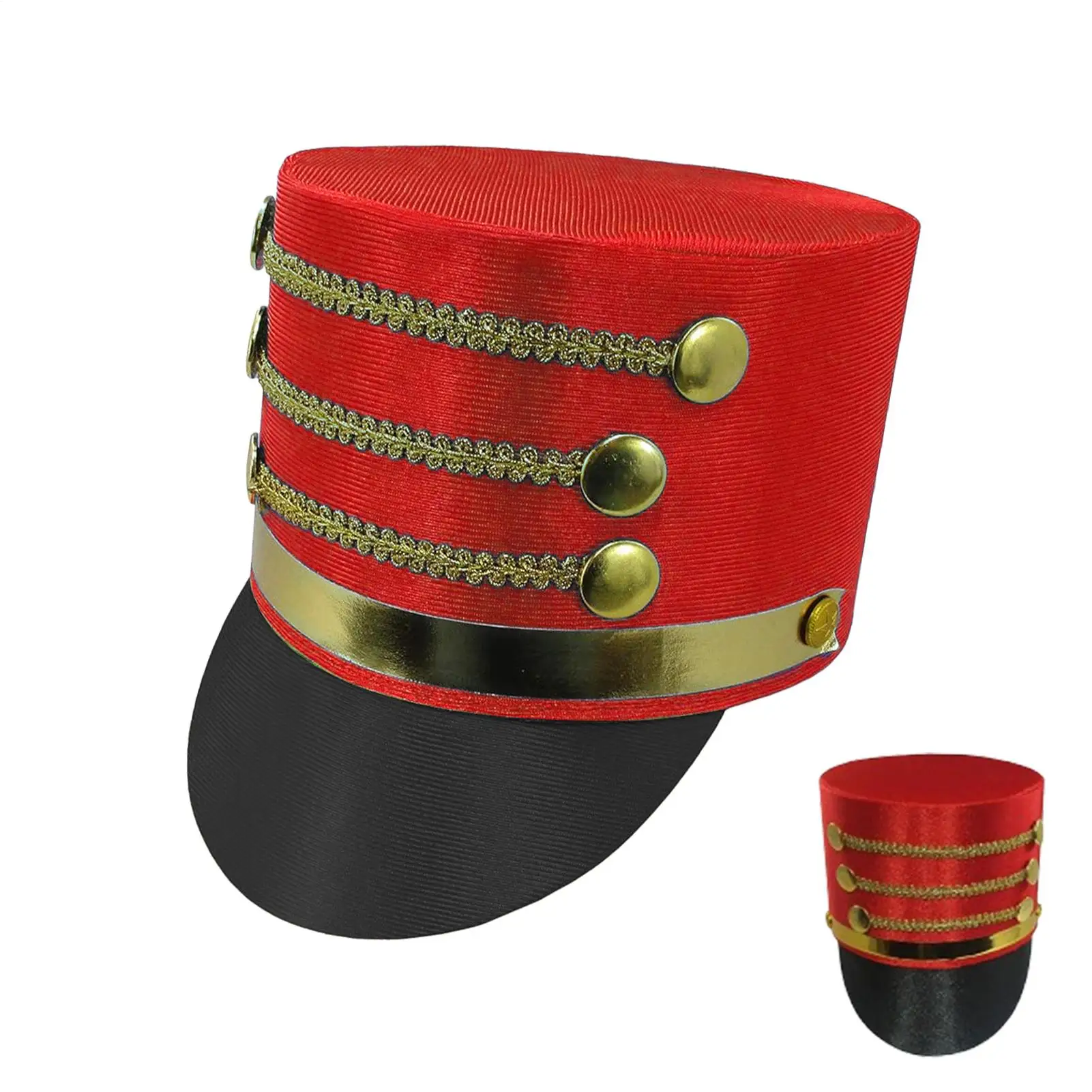 Nutcracker Toy Soldier Hat Soldier Band Major Cosplay Accessory Hat Creative Adults Costume Nutcracker Hat Performance Cosplay