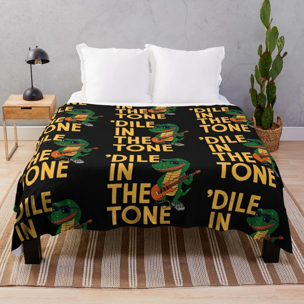 Dile in the Tone, for gifted electric guitarists effects Throw Blanket Decorative Sofas Bed covers Bed Blankets