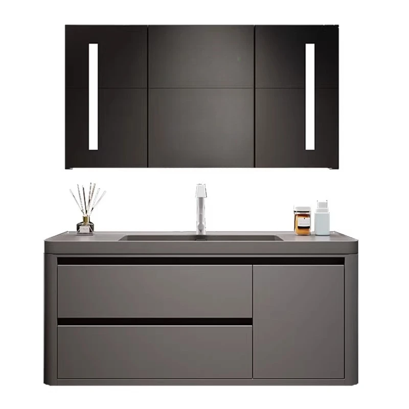

Bathroom Cabinet Ceramic Integrated Basin Rock Simple Toilet Wash Table Wash Sink Wash Table Basin Cabinet Combination