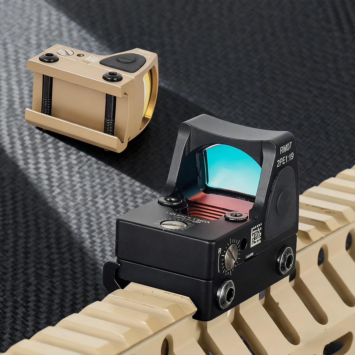 Tactical RM Red Dot Sight Reflex Scope Adjustable Dot Aluminum Alloy Optical Scope with 45° Side Mount for G17 G19 AK47 AR15 M4 view 2
