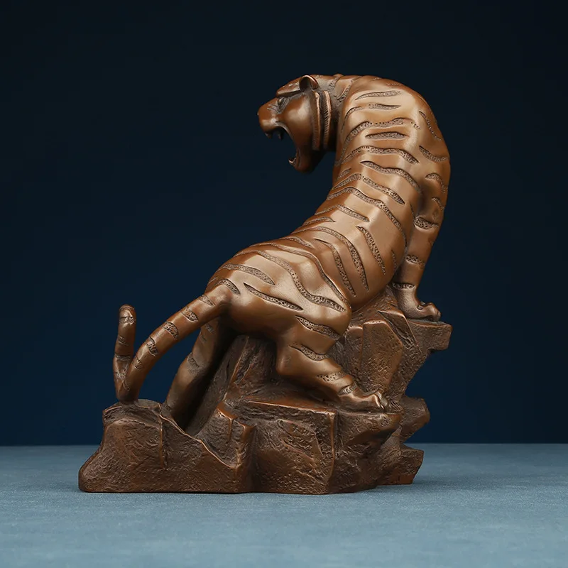 Copper Mountain Tiger Ornament  Yin Tiger Copper Tiger Ornament Crafts