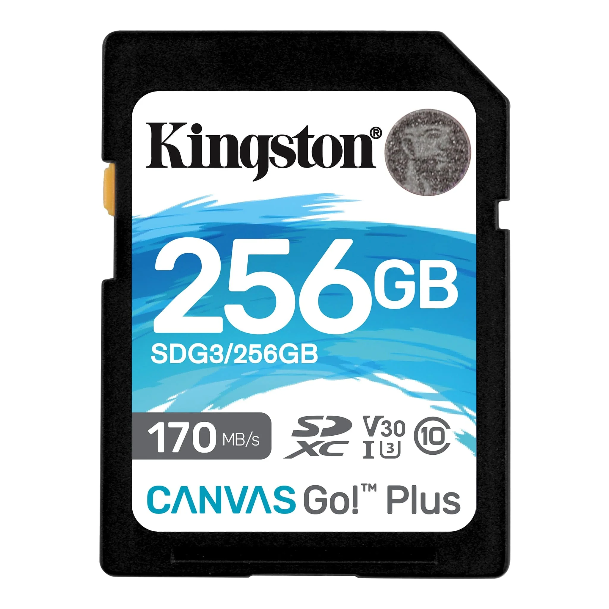 Kingston-Cartão SD de Alta Velocidade para Câmera, Cartão de Memória Flash, 4K, 64GB, 128GB, 256GB, 512GB, até 170 Mbps de Leitura, V30, U3, C10