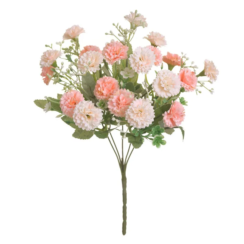 Künstliche Blumen Günstige Hochzeitsstrauß Weihnachtsdekoration Vase für Zuhause Zimmer Scrapbooking Diy Party Pralinenschachtel Seide Hortensie