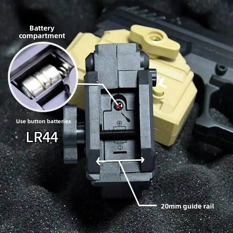 20mm 레일 장난감 총용 나일론 하단 장착형 통합 적외선 LED 손전등 (적외선 글록)