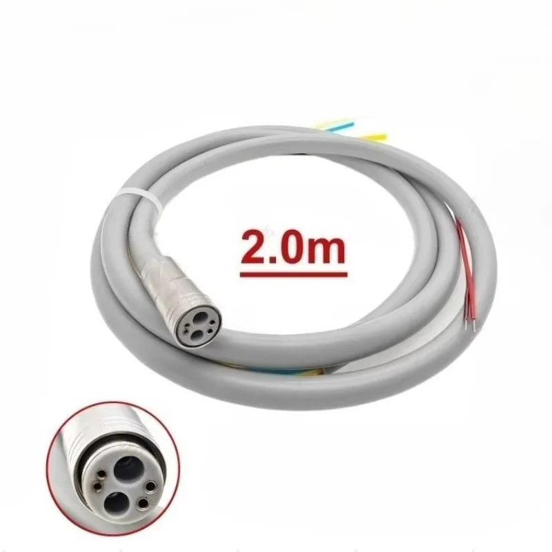 Professional Lab Silicone Hose Tubing Fiber Optic 6 Hole with Fitting for Air Turbine Motor/handpiece Lab Chair Accessories..