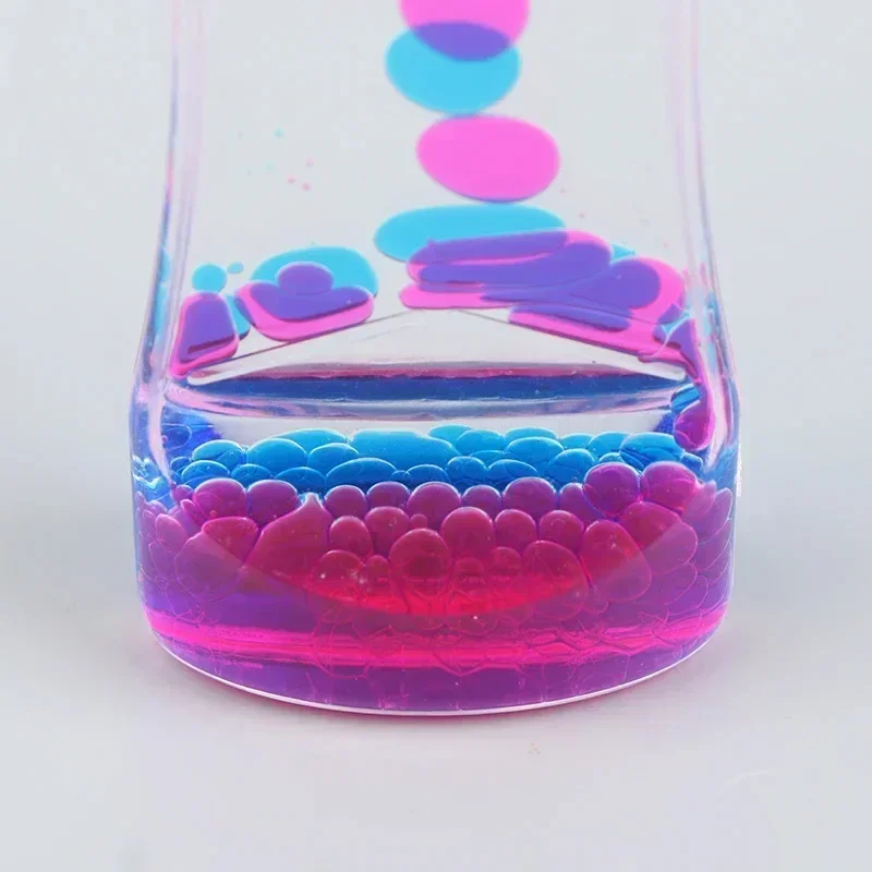 Multicolor Liquid Motion Bubbler Desktop Hourglasses Timer Movement Sensory Toy for Kids Adults Stress Relief Home Office Decor