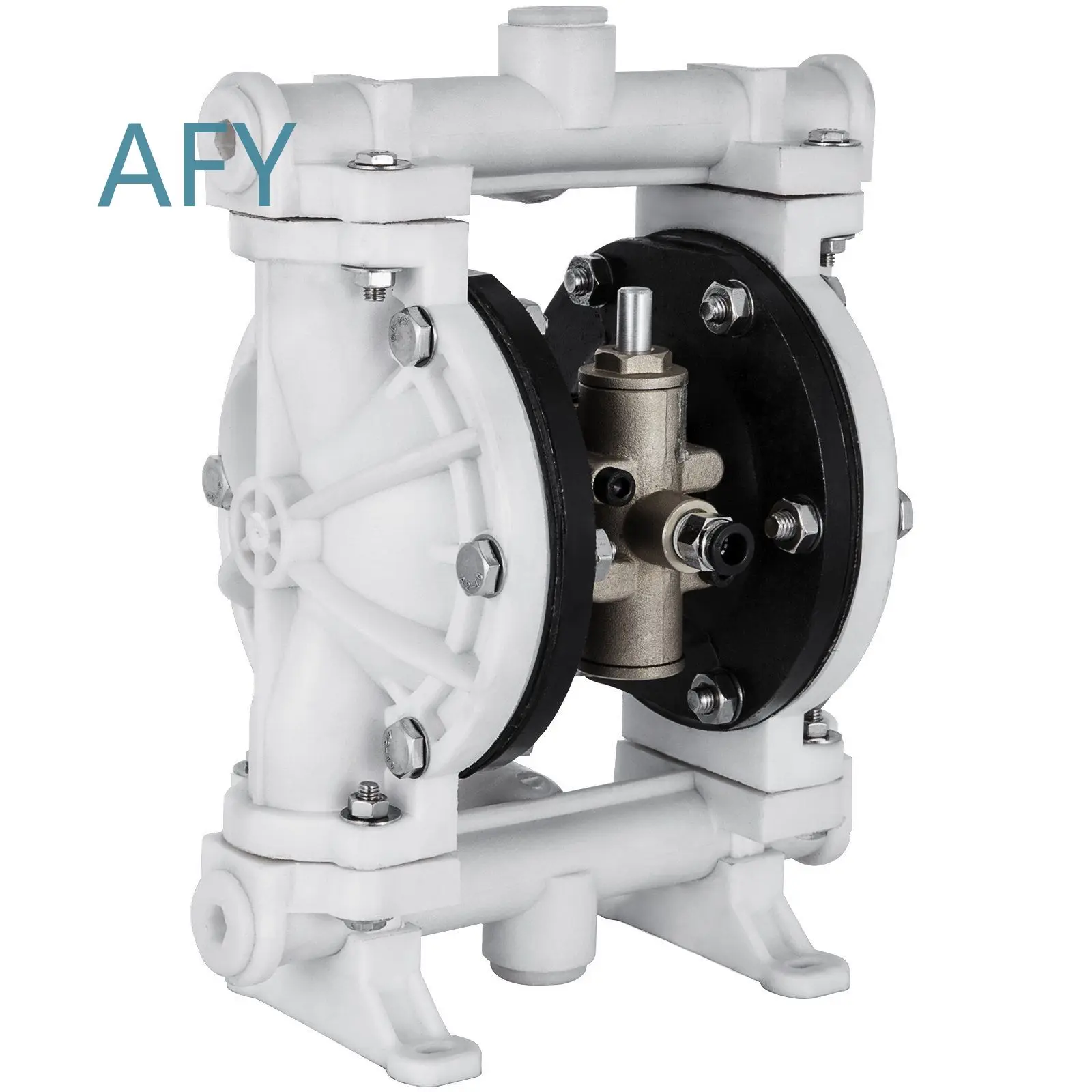 Oilfield Pneumatic 1/2 Inch Polypropylene Body 2.5 GPM 80 PSI PTFE Diaphragm Double Diaphragm Pump for Industrial Fluid