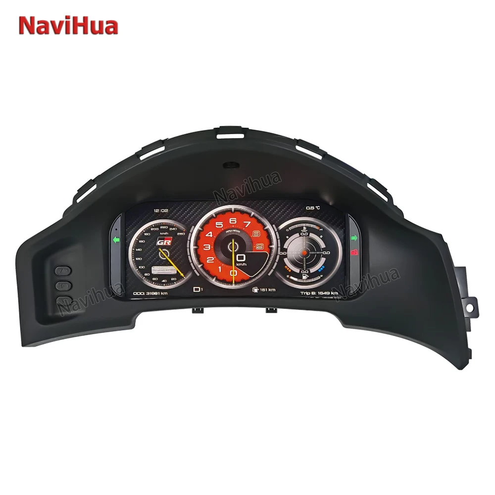 

Цифровая приборная панель NaviHua 12,3 дюйма для Toyota 86/Subaru BRZ 2013-2019, кластерная приборная панель, виртуальный кабинет, ЖК-инструмент, спидометр