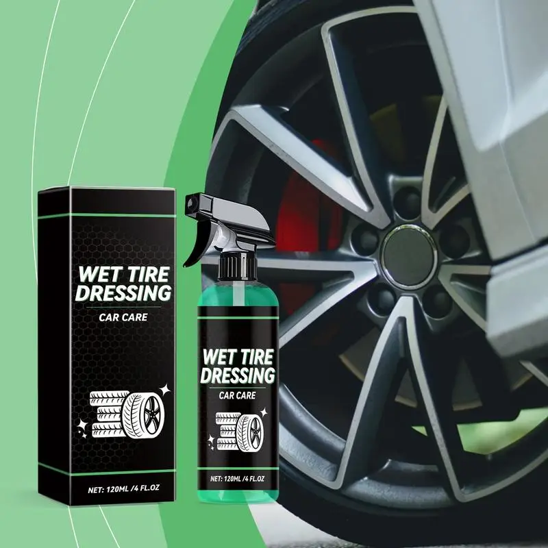 

Tire Shine Spray 120ml Wheel Cleaner Tire Coating Brake Dust Remover Tire And Wheel Care For Cars Trucks SUVs RVs