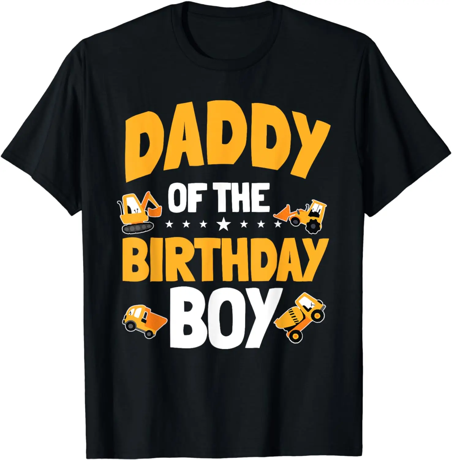 

Daddy of the Birthday Construction Worker Bday Party T-Shirt