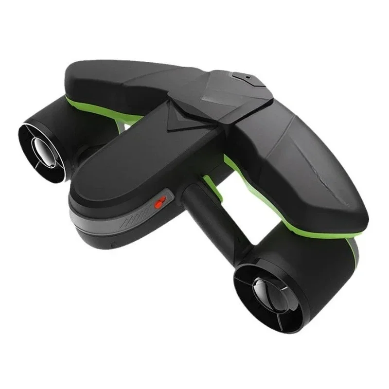 Assisted underwater thrusters, hand-held diving equipment, thrusters underwater