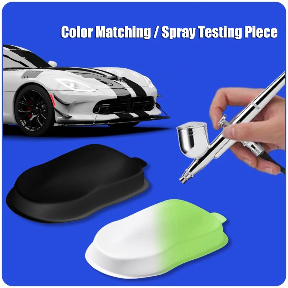 30Pcs Car Model Paint Test Board, Plastic Spray Painting Kit for Automotive Color Matching & Practice, Airbrush-Ready Paint AC06