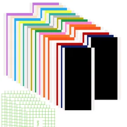 Smart Sticky Vinyl Permanent 18/20/36 sheets (5.5x12 inches), compatible with Cricut Joy -No Need cutting pads for Decorative S