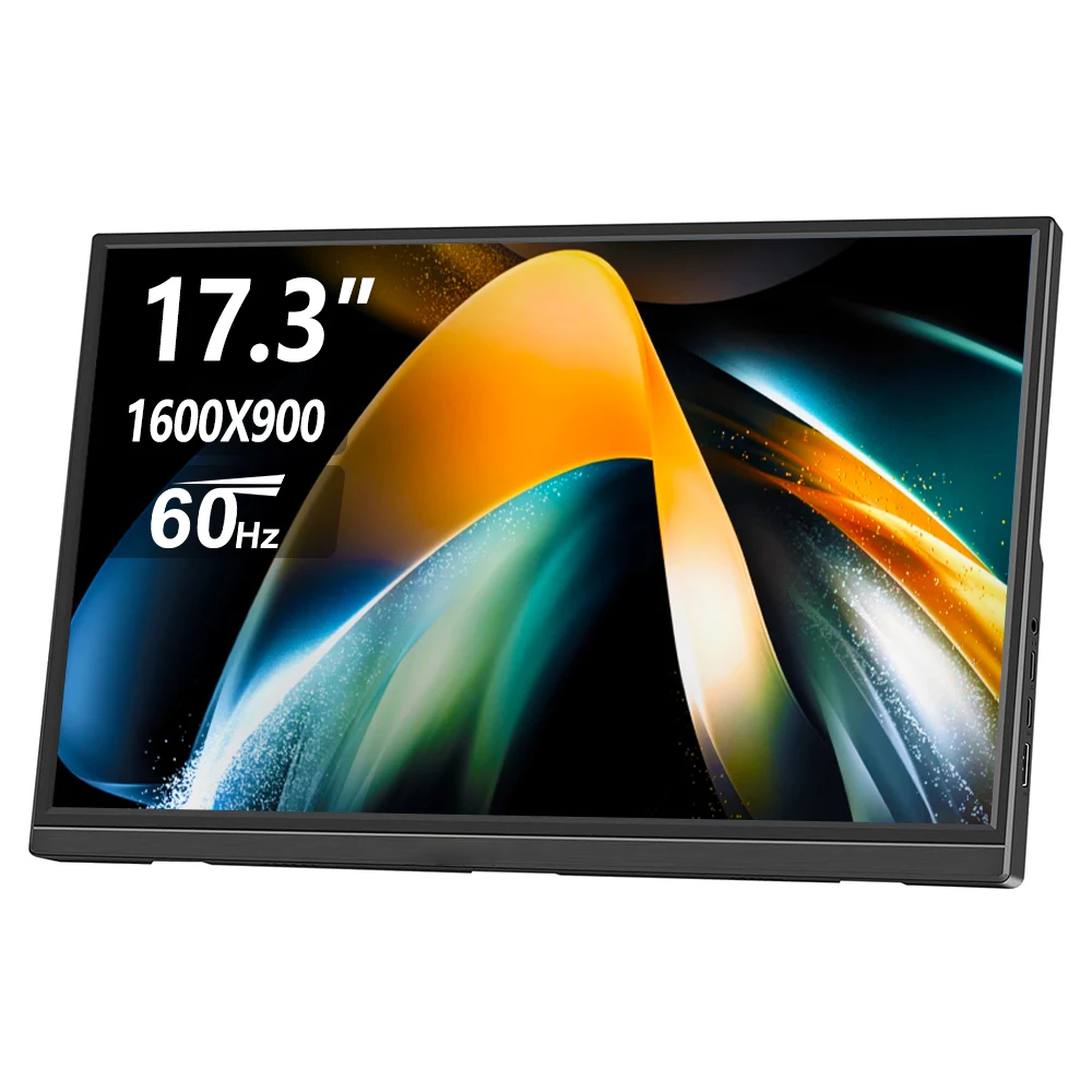17,3'' draagbare monitor USB-C HDMI computerscherm LCD-scherm voor PC Mac telefoon Xbox Switch PS HDMI USB extern laptopscherm - afbeelding 1