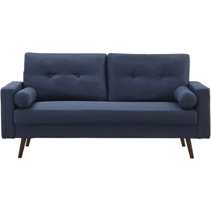 Modern Sofa Couch, Mid-Century Decor Fabric Sofa, Small Couch Furniture Suitable for Living Room, Soft Fabric Upholstery