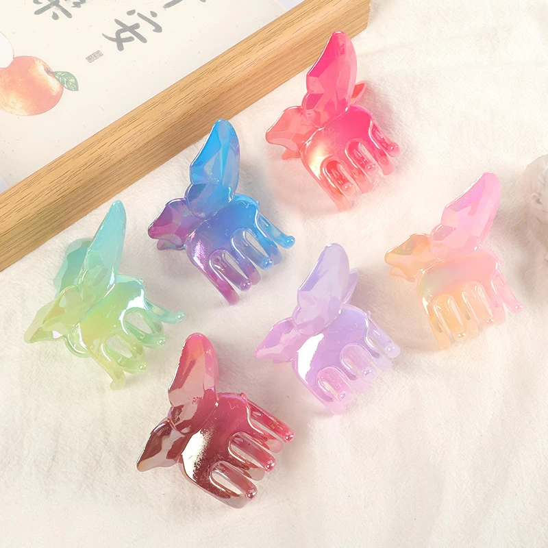 กิ๊บติดผมผีเสื้อโปร่งใสน่ารัก - ปิ่นปักผมกันลื่นขนาดเล็กสำหรับผู้หญิงและเด็กผู้หญิง, เครื่องประดับผม