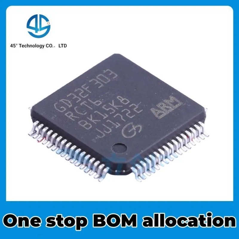 5PCS GD32F303RCT6 LQFP-64 ARM Cortex-M4 32-bit microcontroller MCU chip active components in stock