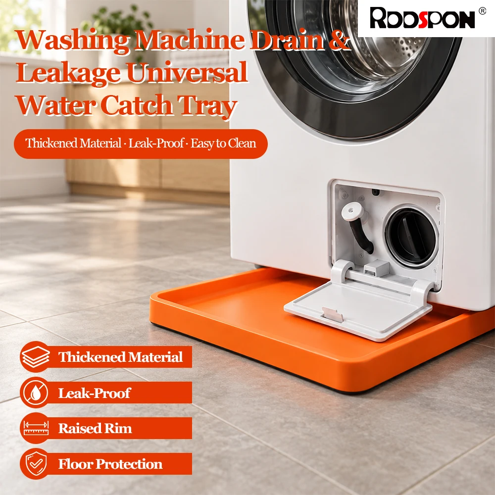 Washing Machine Drain Tray Universal Drain Funnel Proof Tray Water Collection Catch Trays Front Load Washer Drip Catcher Base