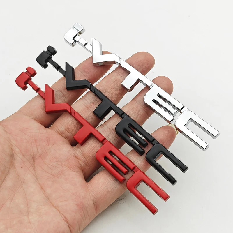 ثلاثية الأبعاد سيارة معدنية رسائل I VTEC شعار الخلفي الجذع الذيل شارة شعار الشارات لهوندا سيفيك أكورد جاز VEZEL اكسسوارات السيارات ملصق