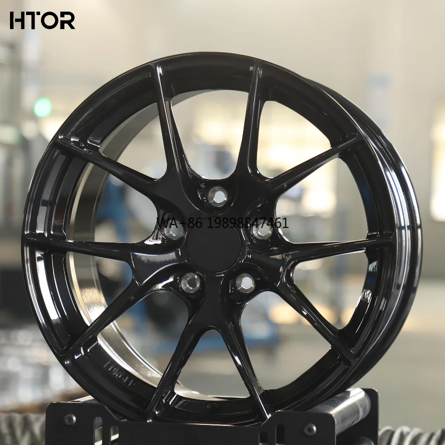 

HTOR Vs-5rs Recessed One-piece Forged Wheel Double Five Spokes 18 19 20 Inch Hyper Black New Custom-made 5X120 5x112 for E30
