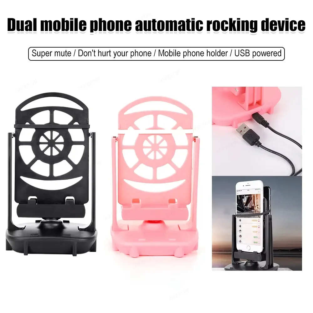 

Walking Swing Shaker Desktop Phone Stand Holder Pedometer Brush Stepper For Phone Wiggler Counter For iPhone 16 Samsung Xiaomi