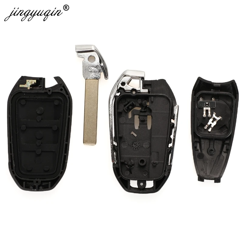 jinyuqin KeylessGo VA2 / HU83 Chave inteligente para Citroen C4 C4L DS4 DS5 Chave de carro remoto 433,92 MHz ID46 Hitag2 4A Hitag-AES com circuito