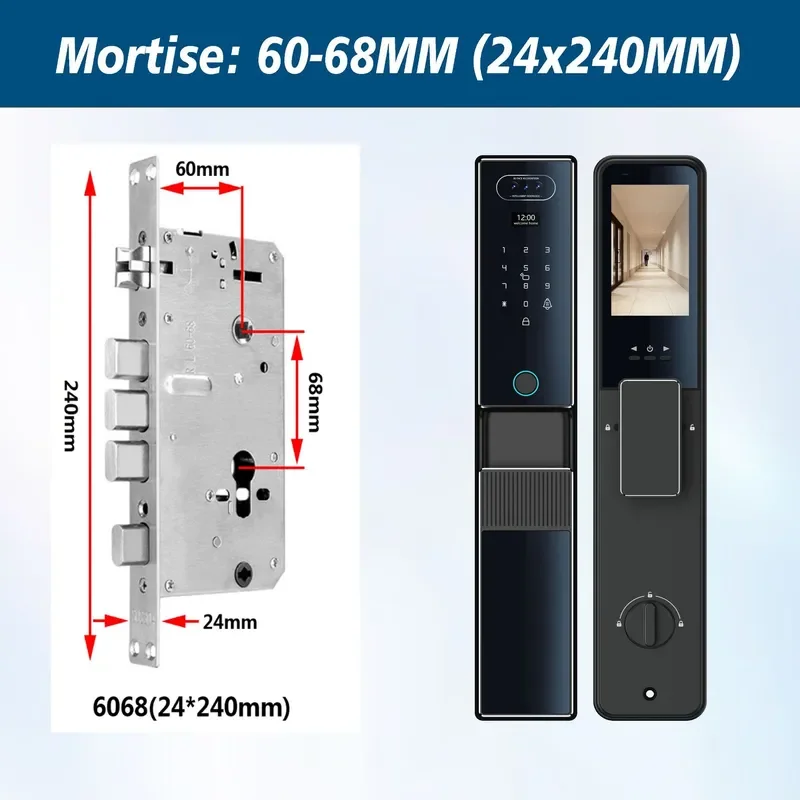 Anti-theft Home Password Door Lock Palm Vein Smart Lock Facial Recognition Tuya Video Remote Fingerprint Password Lock