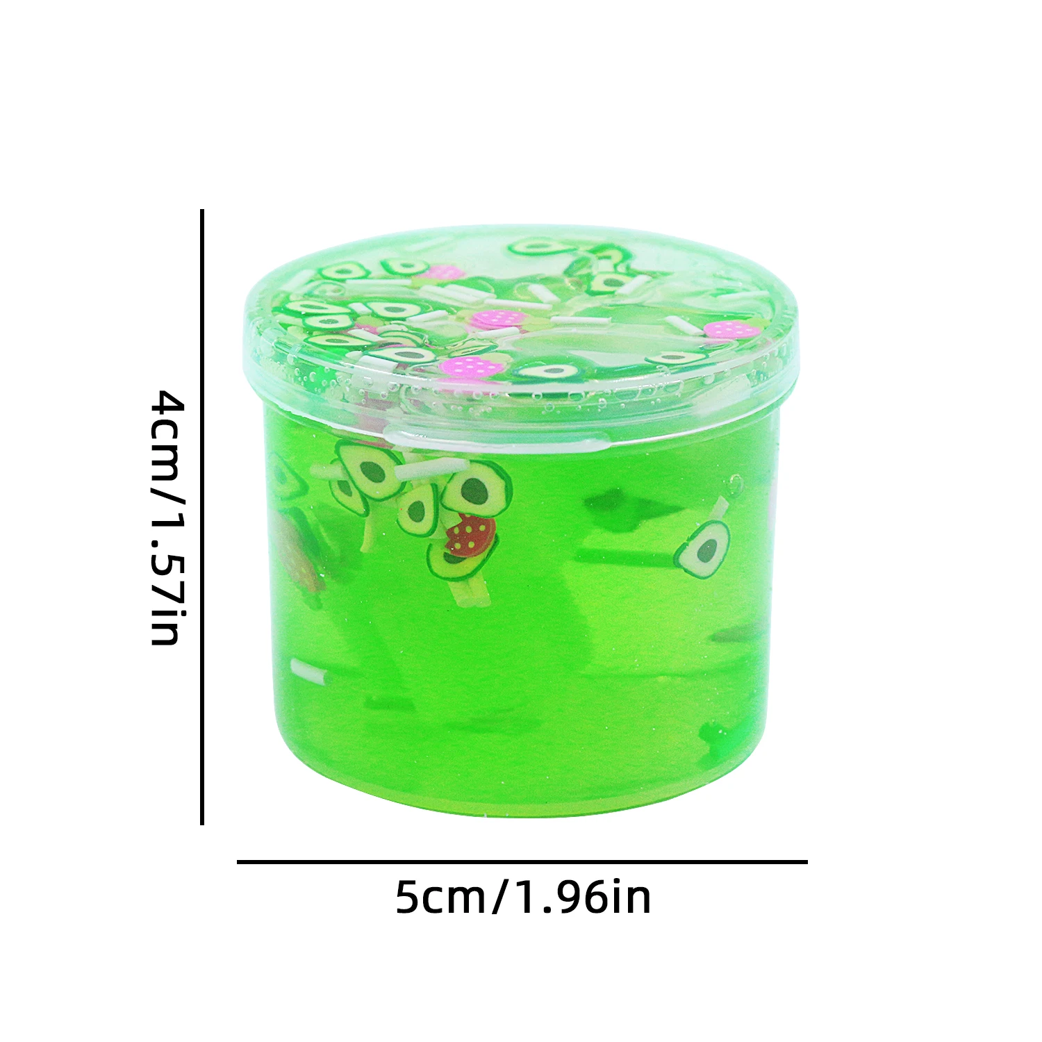 3PCS Mini fruit Slime Kit-70ml/bottle, Blue, Green And Pink With White jelly, Scented Slime Soft Putty DIY Sludge Birthday Gift