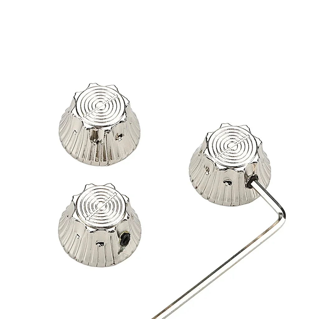 Black/Silver/Gold Electric Guitar Knob Potentiometer Cap Guitar Part Tone Volume Stringed Instruments Guitar Accessories 3pcs