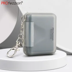 PROfezzion 4 Slots Portable SD Card Holder Water-Resistant Anti-Shock SD Card Case Storage for 4 SD /SDXC /SDHC Cards with Carab