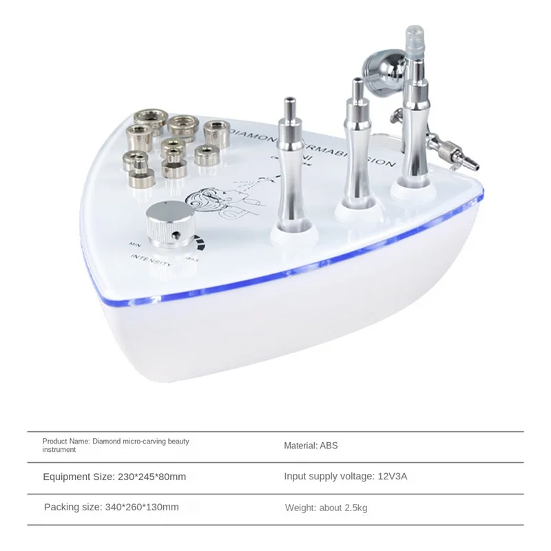 ABXH الماس جلدي تقشير الوجه اللوازم الطبية بخاخ الماء جهاز تجميل فراغ الوجه الجلد النظيف
